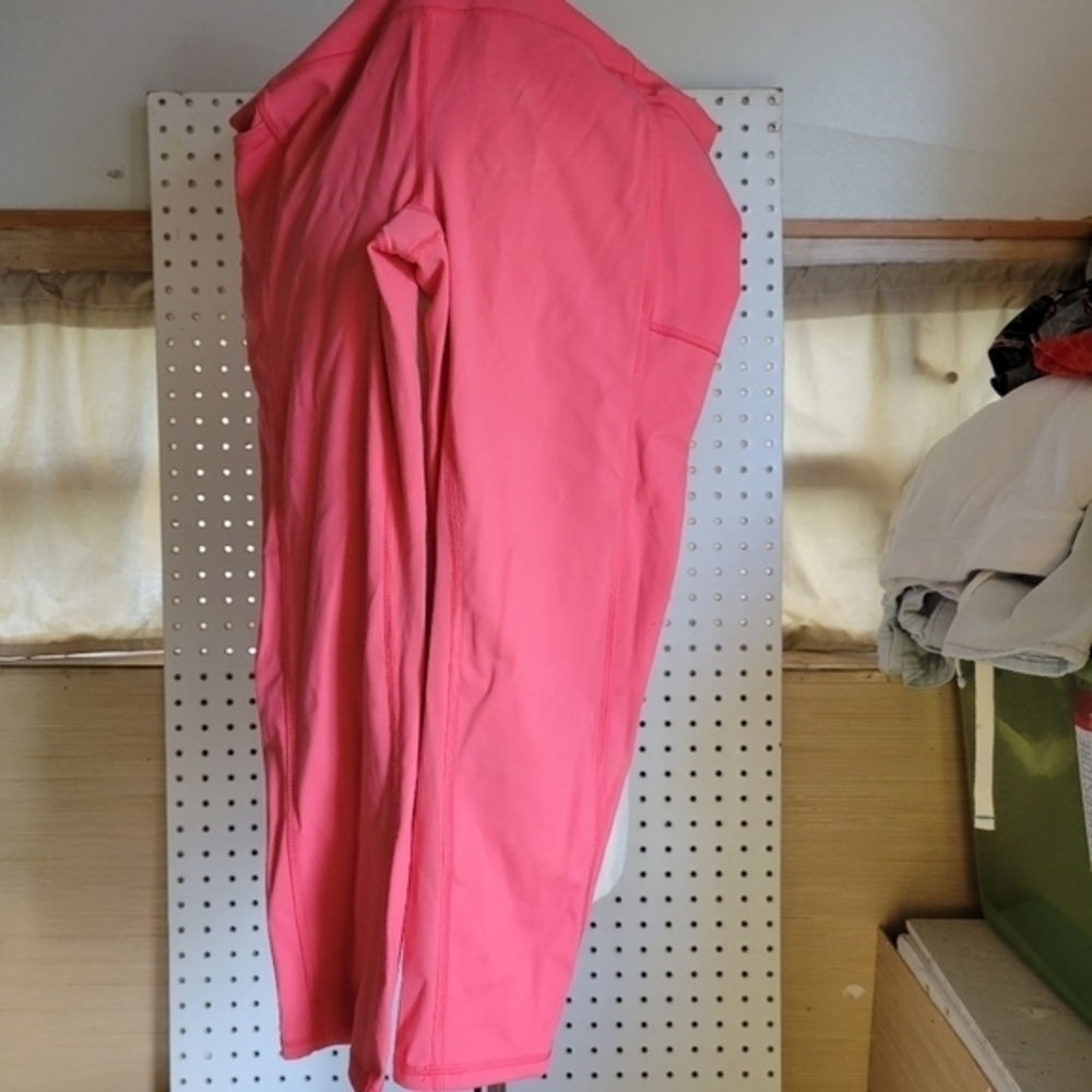 RBX girls pink leggings with pockets size M